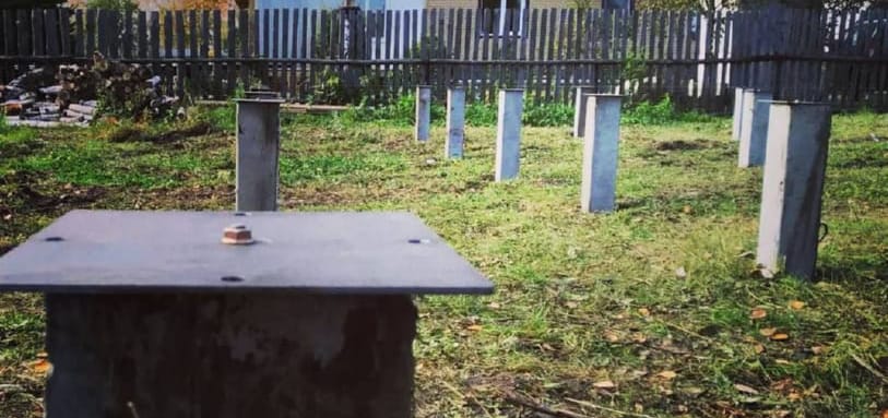 Фундамент на забивных ЖБ сваях