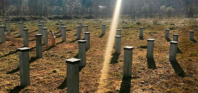 Фундамент на забивных ЖБ сваях
