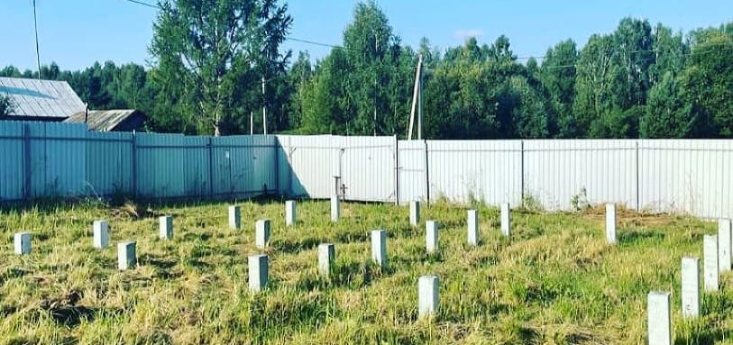 Фундамент на забивных ЖБ сваях