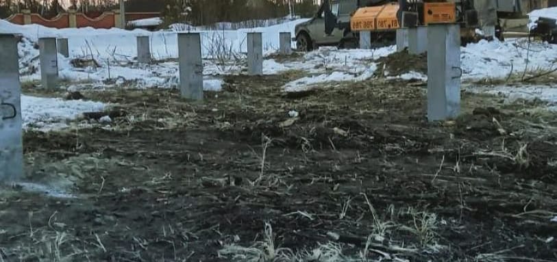 Фундамент на забивных ЖБ сваях