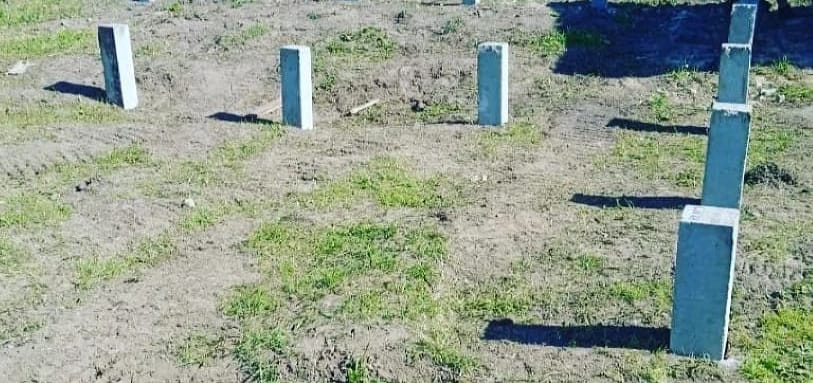 Фундамент на забивных ЖБ сваях