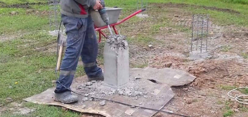 Фундамент на забивных ЖБ сваях